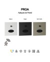 PROA * BAÑADOR PARED LED 3W 3000K NEGRO